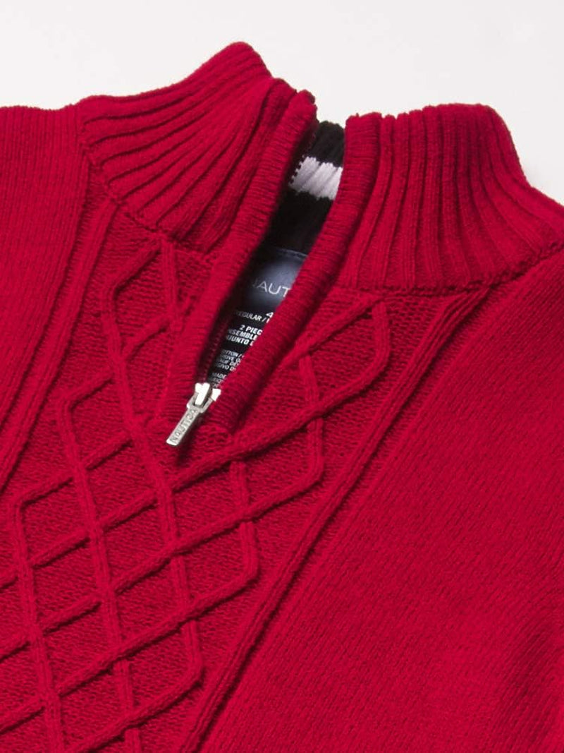 Boys 2-Piece Quarter Zip Pullover Sweater and Pants