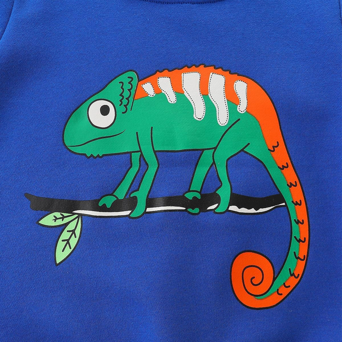 Cotton Crewneck Sweatshirt for Toddler Boys - Christmas Apparel for Ages 1-7 Years