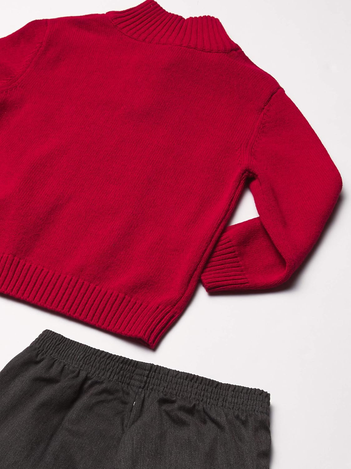 Boys 2-Piece Quarter Zip Pullover Sweater and Pants