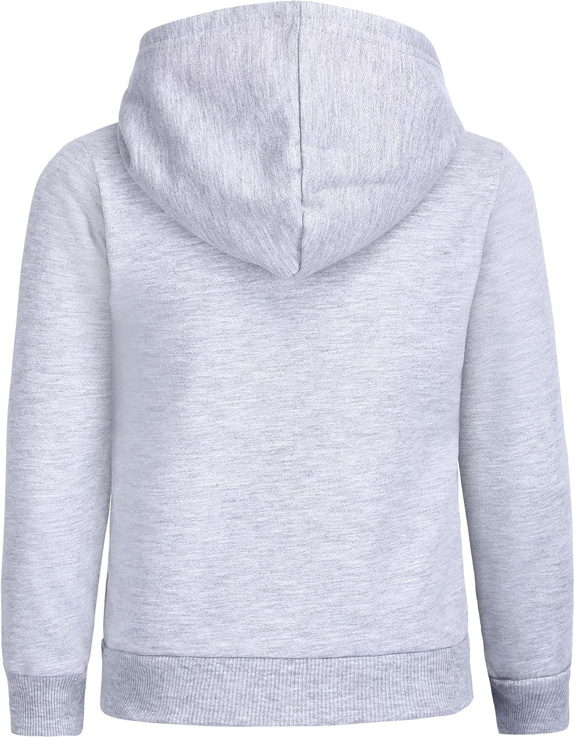 Girls' Zip-Up Hoodie and Jogger Pants Set for Infants, Toddlers, and Kids – Grey/Pink