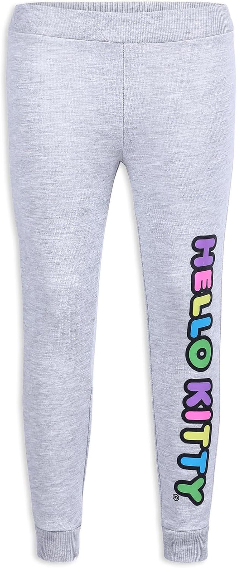 Girls' Zip-Up Hoodie and Jogger Pants Set for Infants, Toddlers, and Kids – Grey/Pink