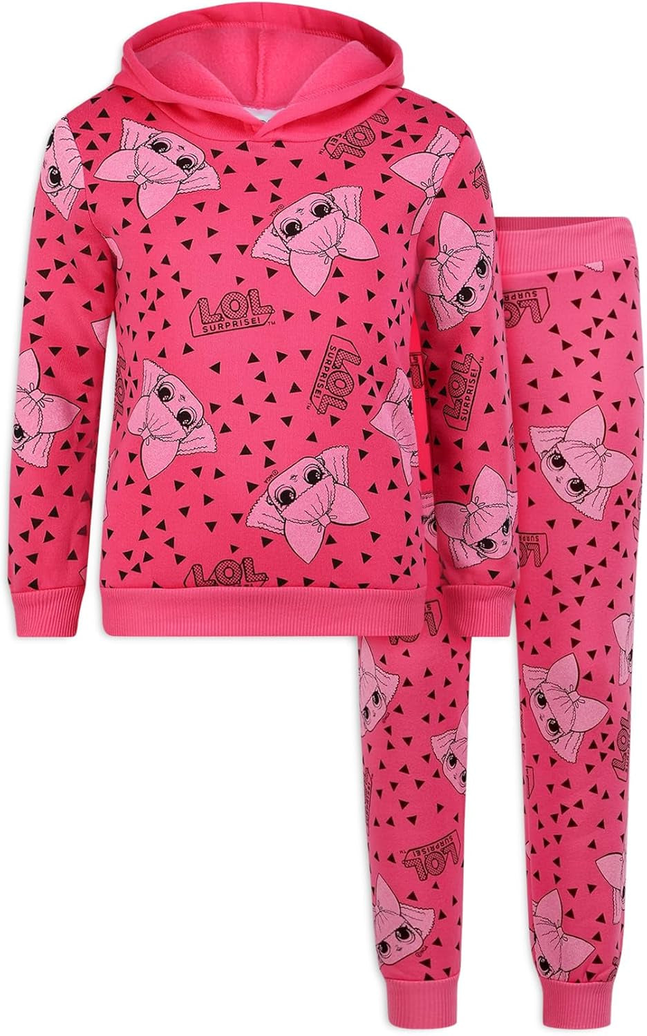 Diva Girls Pullover Fleece Hoodie and Jogger Outfit Set for Little and Big Kids MGA Entertainment – Pink