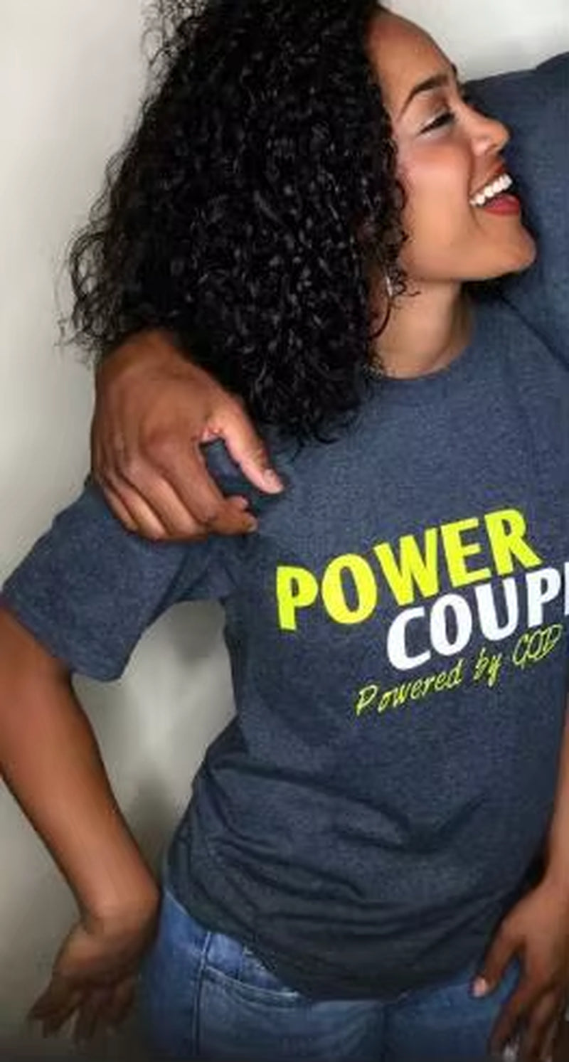 2024 Valentines 'S Day Gift Sweet Couple T Shirt Summer Women POWER COUPLE Short Sleeve T Shirts Funny Letter Tee Tops Lover Tee