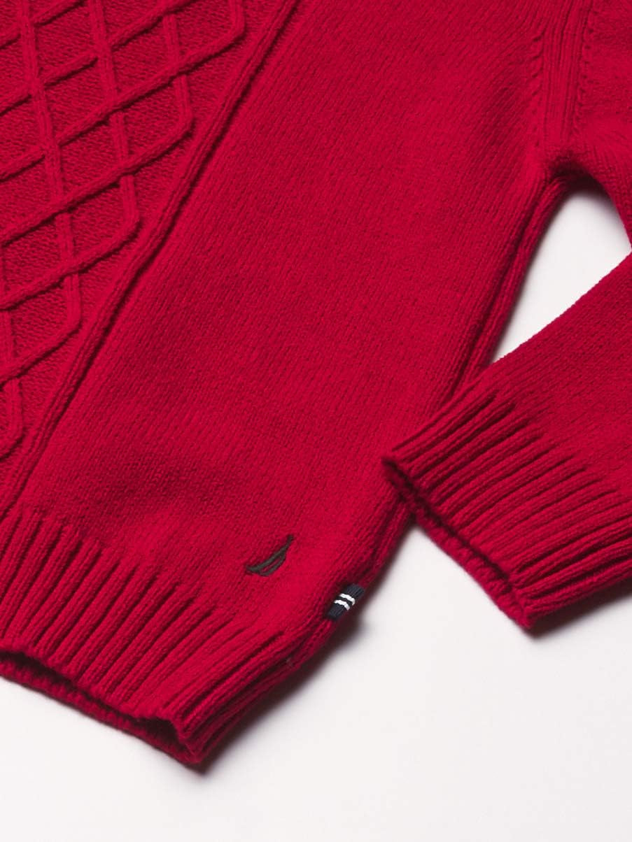 Boys 2-Piece Quarter Zip Pullover Sweater and Pants